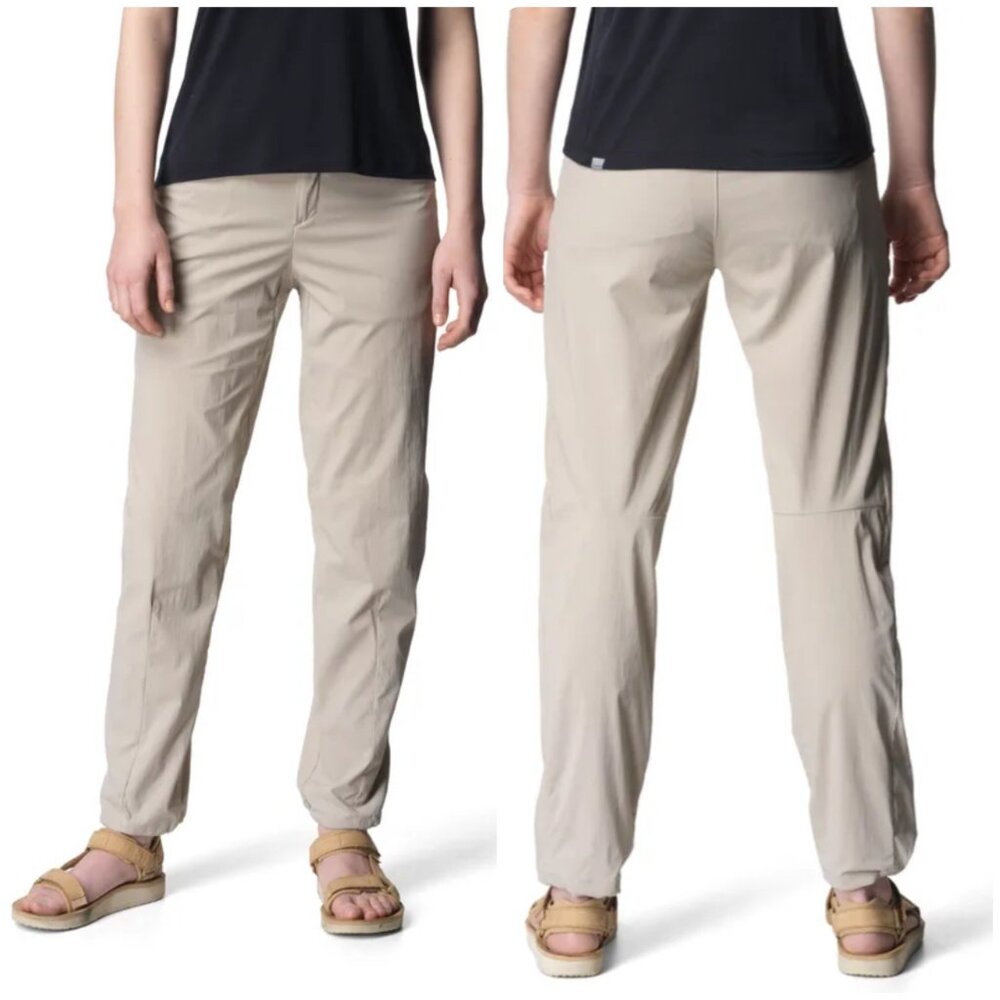 Houdini Wadi Pants Womens Small Beige Tan Joggers Outdoors Hiking Performance